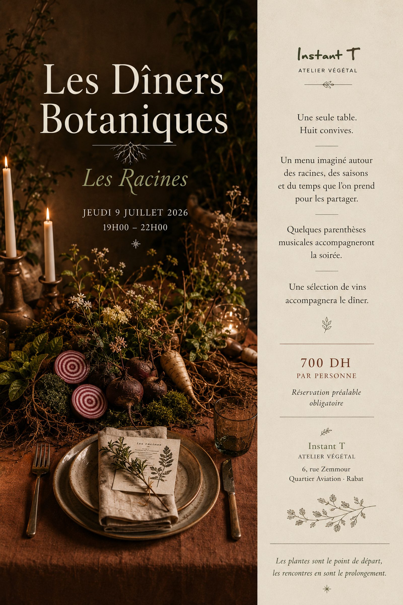 Les Dîners Botaniques — Les Racines